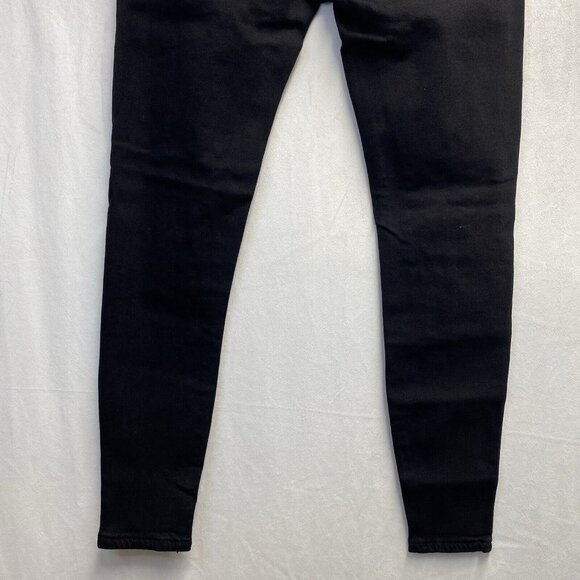 ALLABREVE High-Rise Ripped Skinny Denim Jeans Women Medium Black Stretch New - Picture 12 of 12